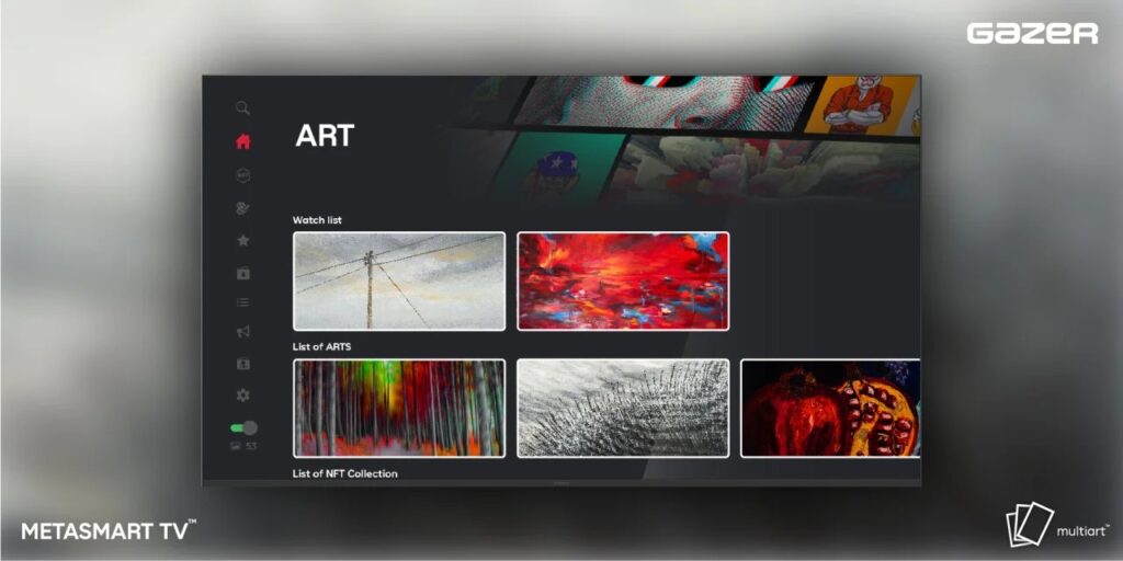 The Gazer Art Academy app turns your GAZER METASMART TV into ART